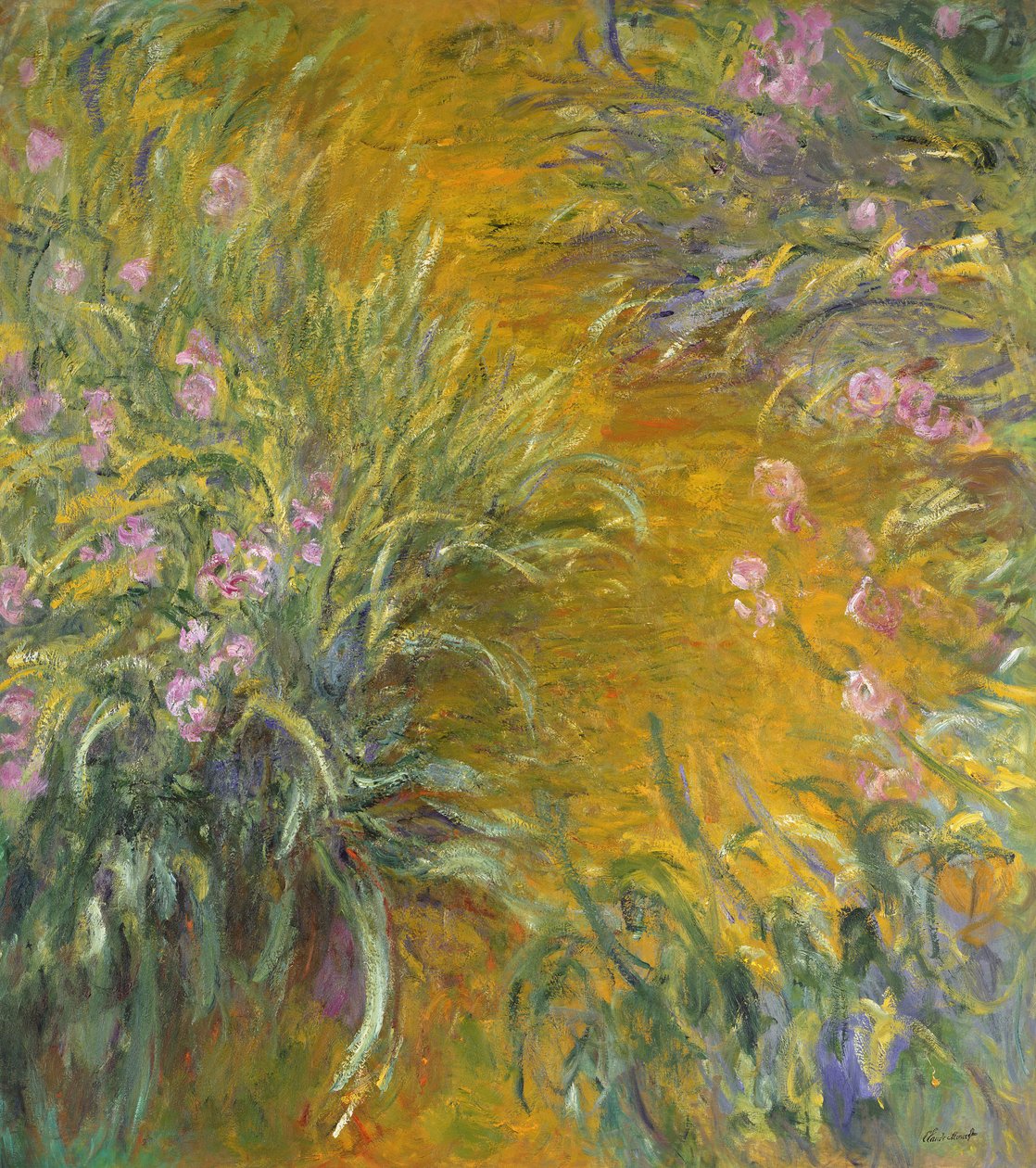 Der Pfad durch die Iris, 1914-17 von Claude Monet