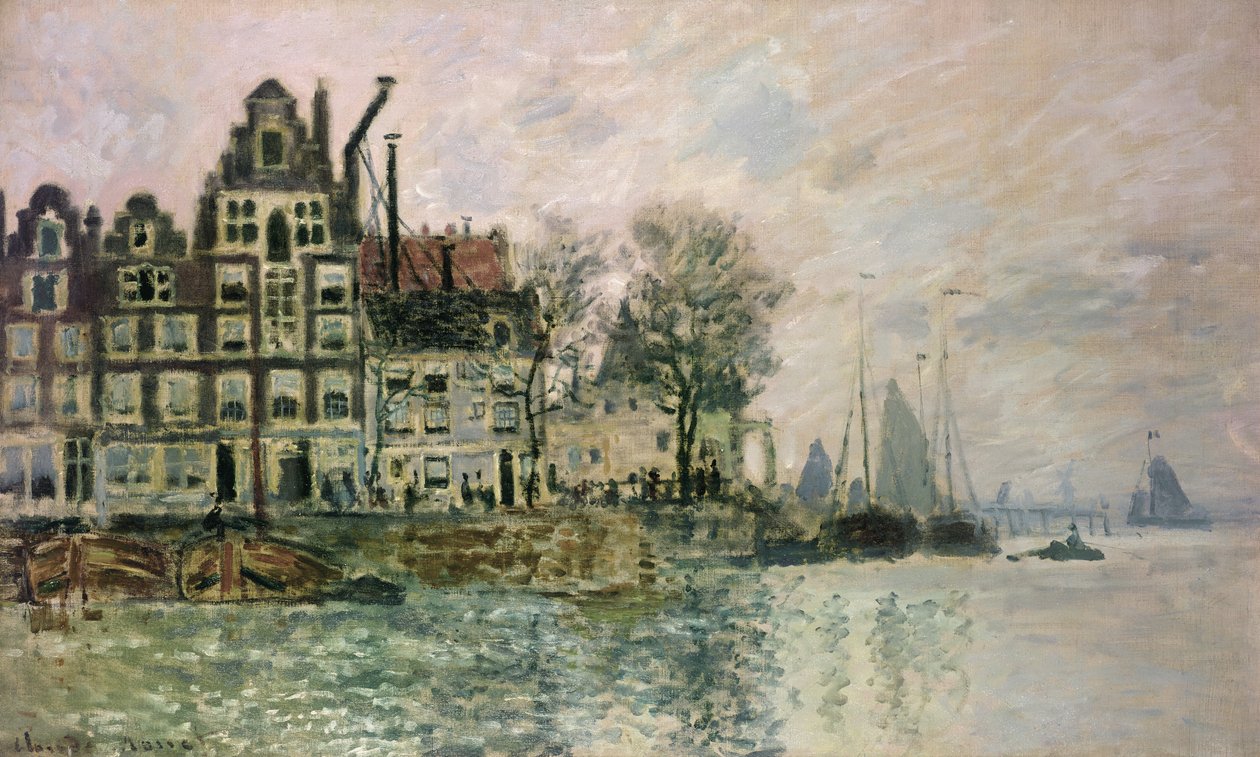 Der Hafen von Amsterdam, ca. 1873 von Claude Monet