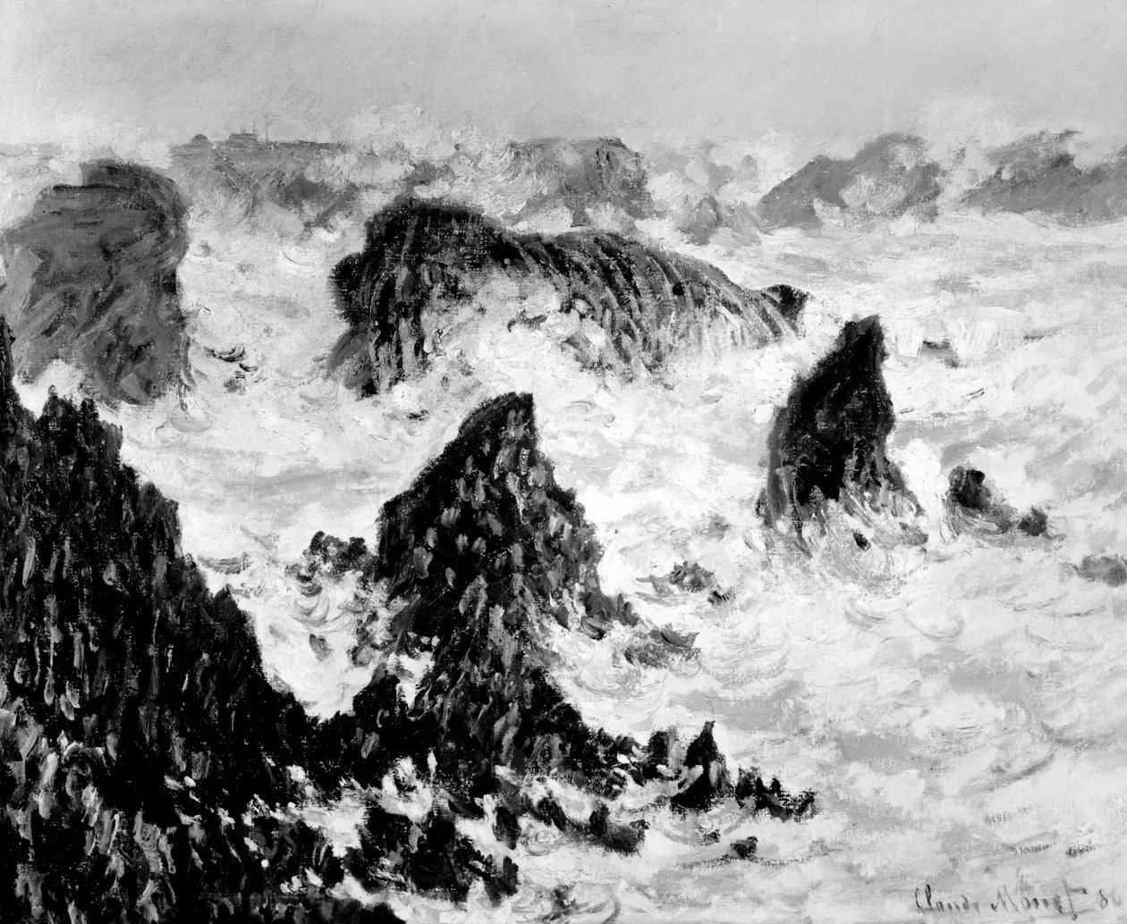 Die Felsen von Belle-Ile, 1886 von Claude Monet