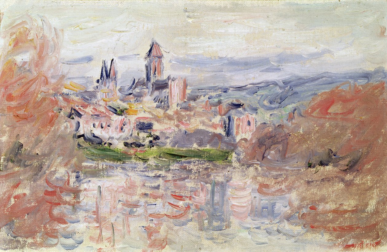 Das Dorf Vetheuil, ca. 1881 von Claude Monet