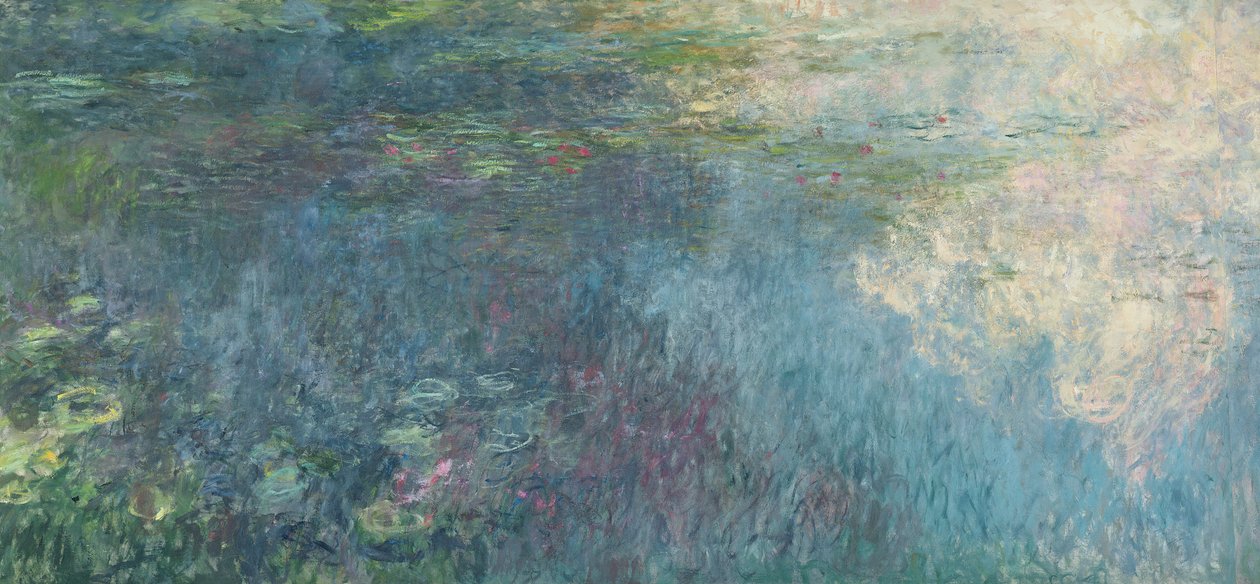 Die Seerosen - Die Wolken (rechte Seite), 1914-18 von Claude Monet
