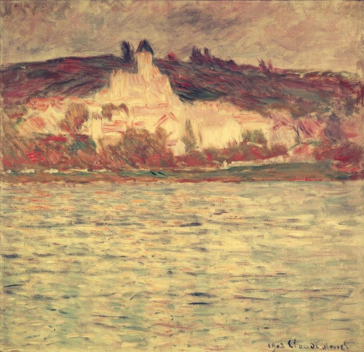 Blick auf Vétheuil von Claude Monet
