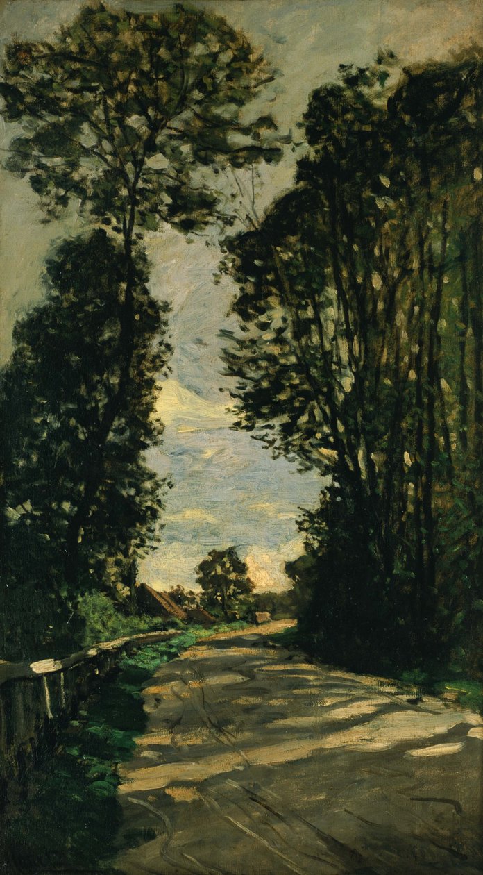 Spaziergang (Weg des Bauernhofs Saint-Siméon) von Claude Monet