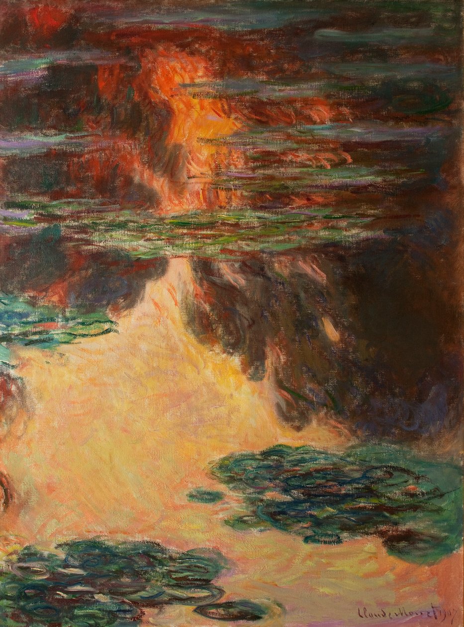 Seerosen (Detail), 1907 von Claude Monet