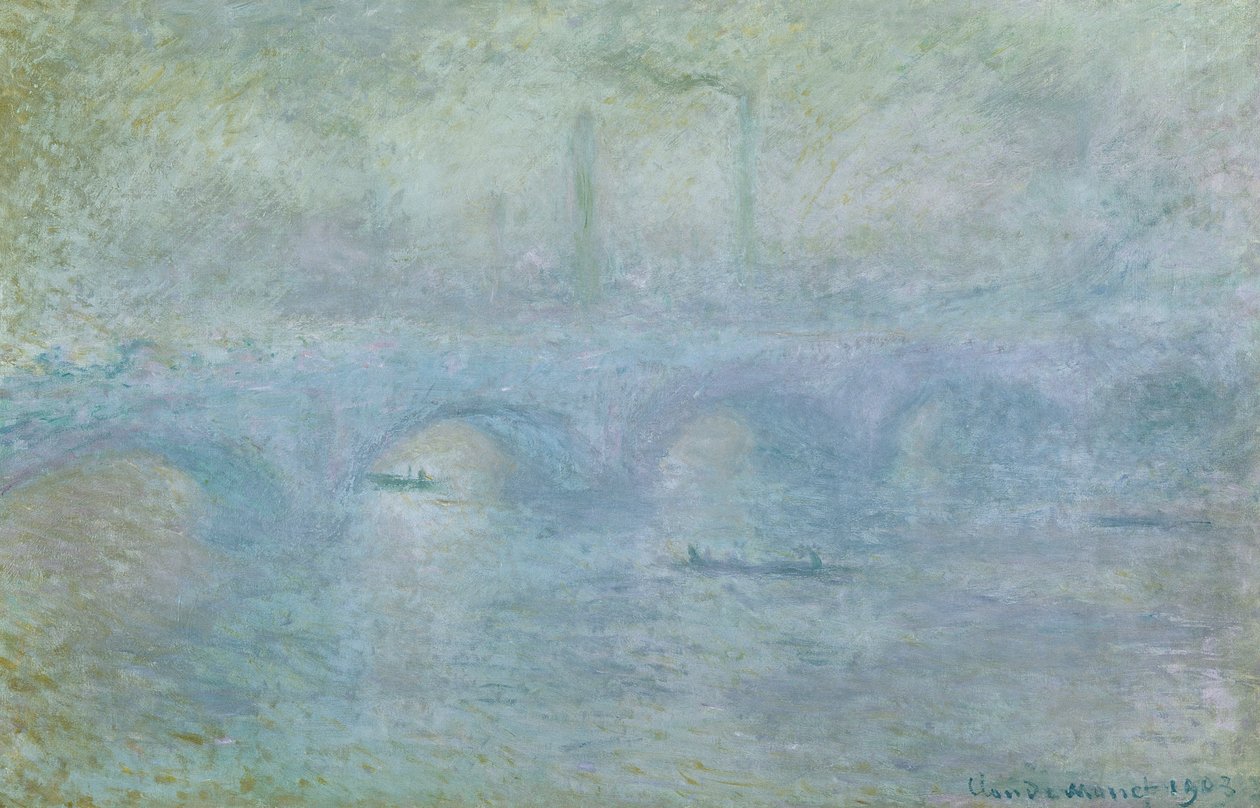 Waterloo Bridge: Effekt des Nebels, 1903 von Claude Monet