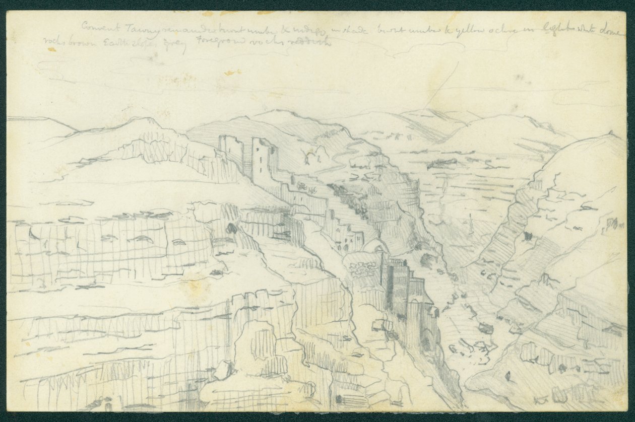 Mar Saba, 1873 von Claude Conder