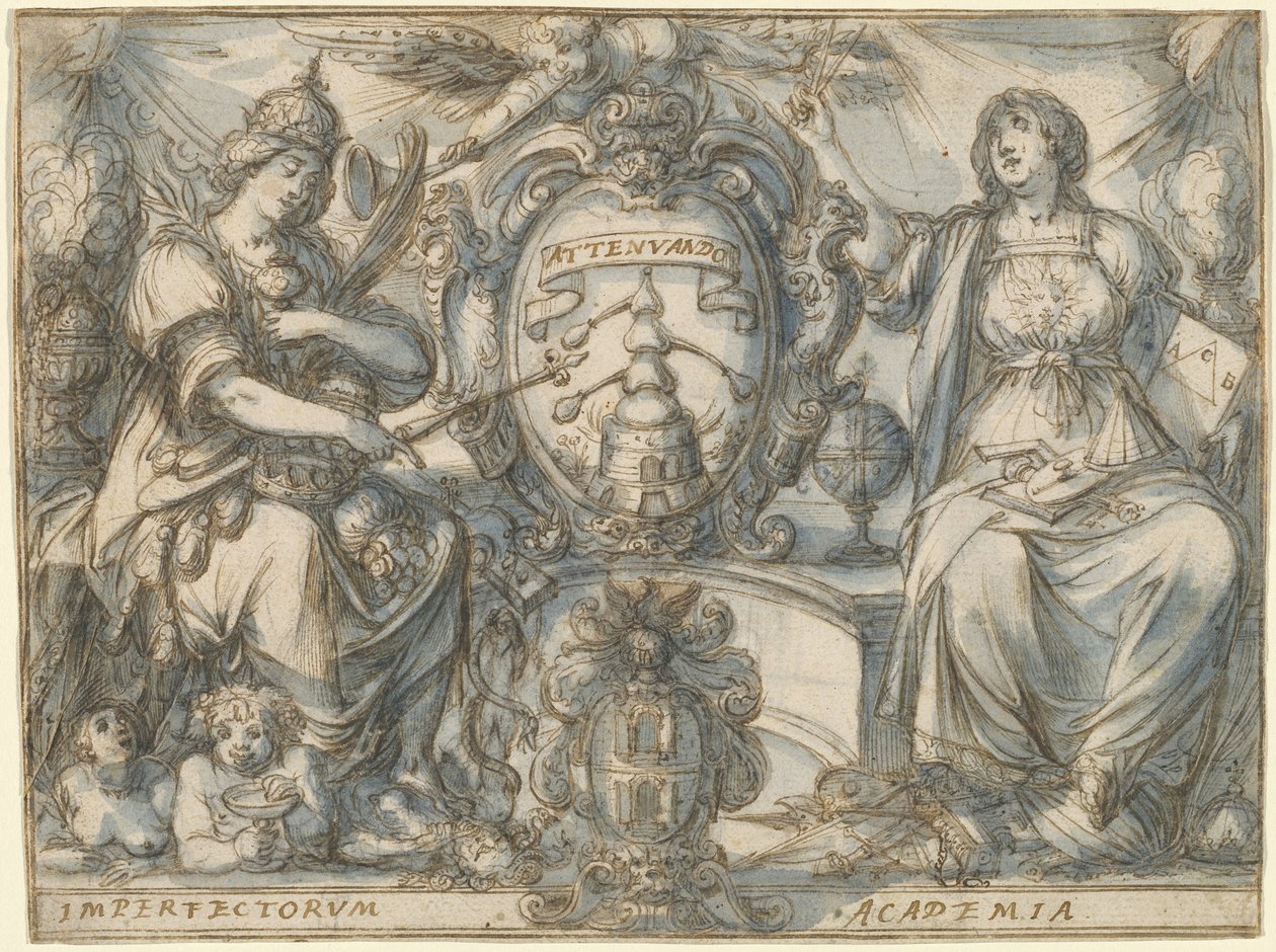 Imperfectorum Academia (Akademie der Unvollkommenen) von Claude Deruet