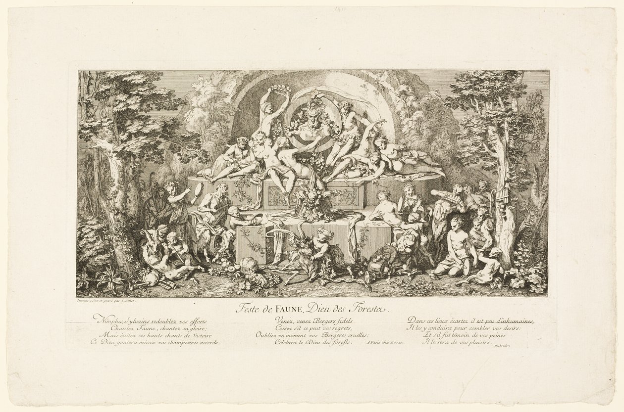 Fest des Fauns von Claude Gillot