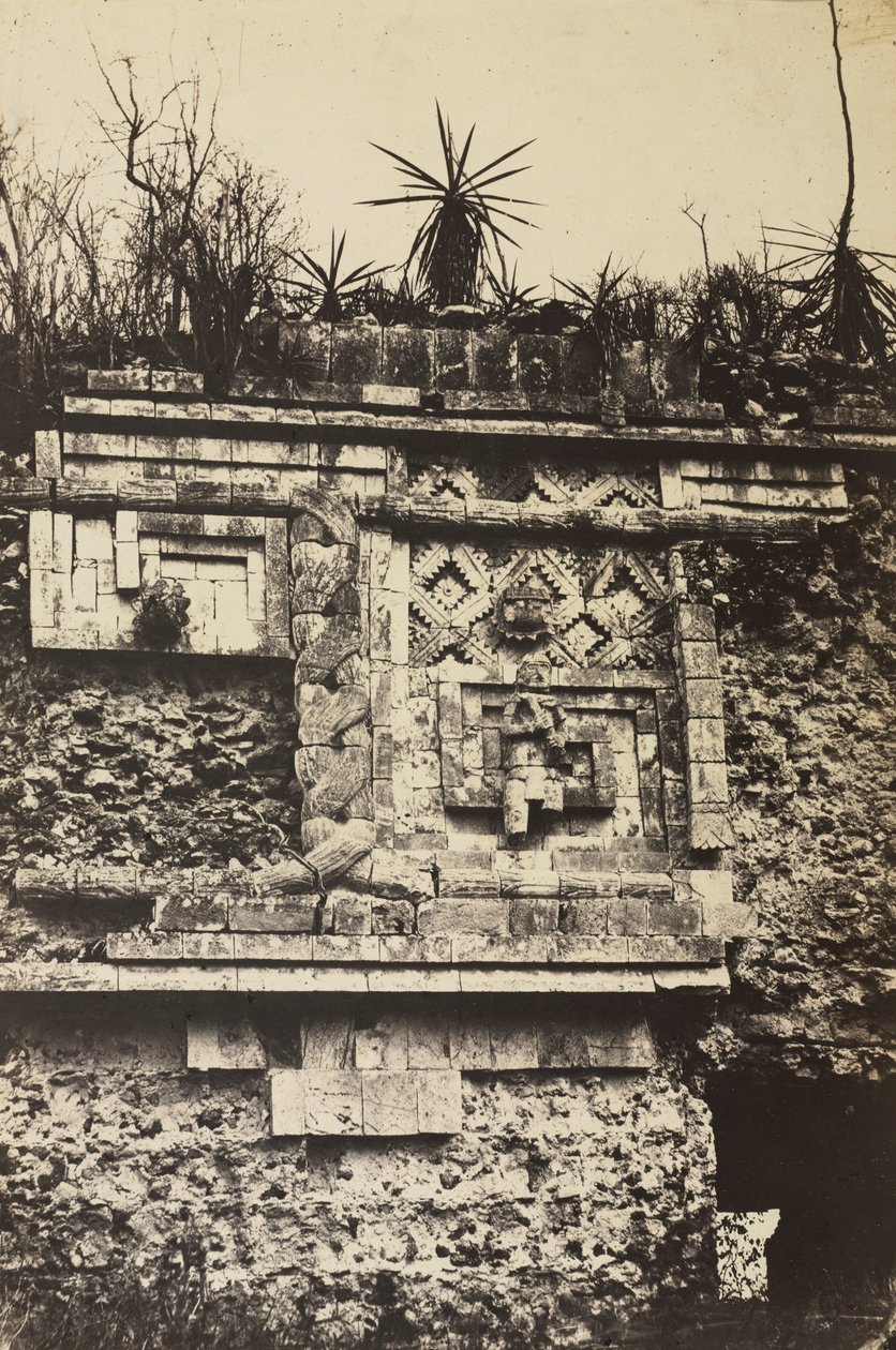 Das Nonnenkloster, Uxmal von Claude Joseph Désiré Charnay