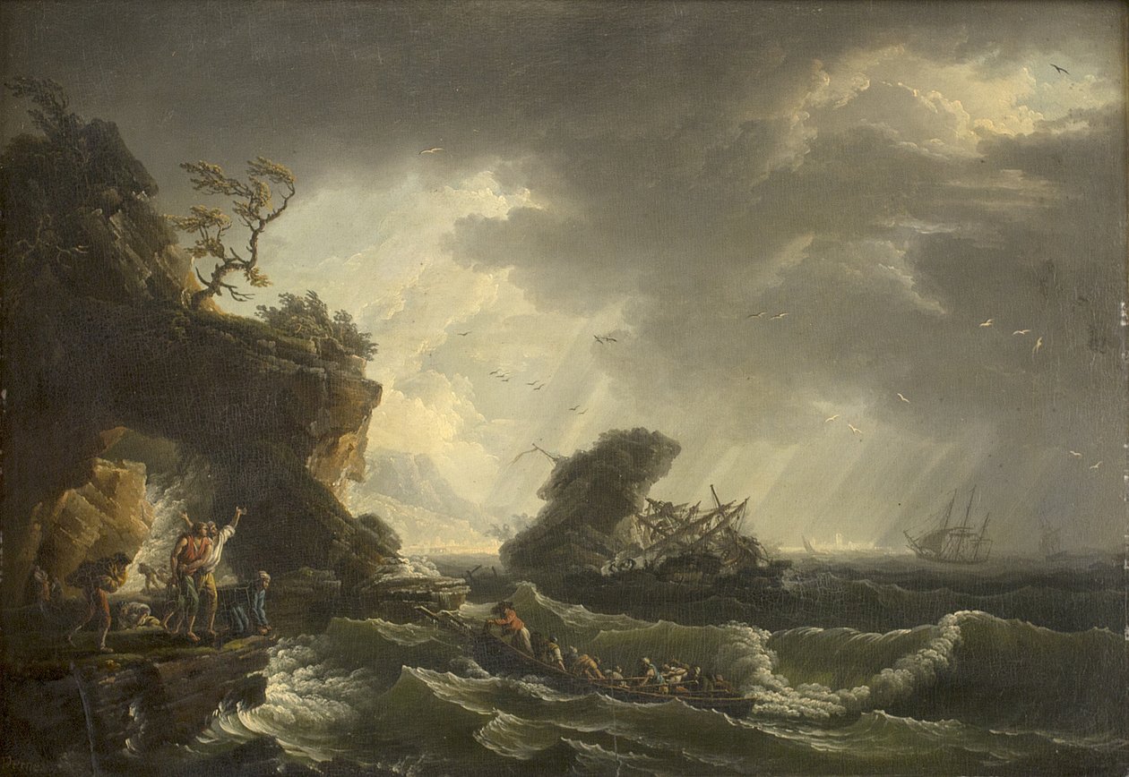Ein Schiffswrack von Claude Joseph Vernet
