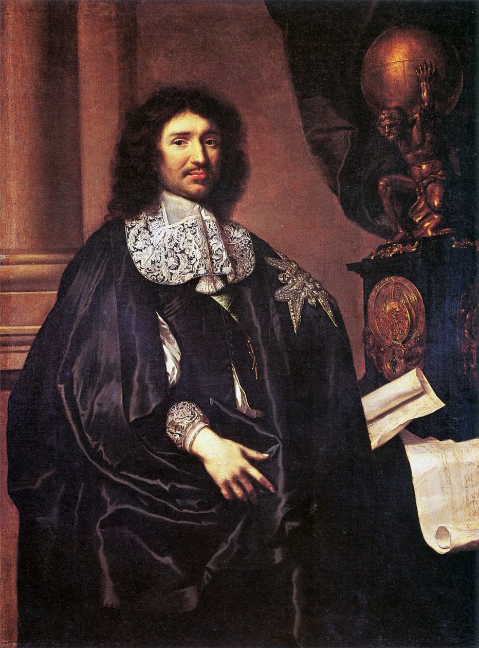 Porträt von Jean-Baptiste Colbert von Claude Lefebvre