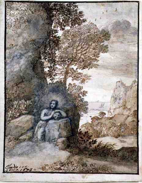Landschaft mit der Magdalena von Claude Lorrain