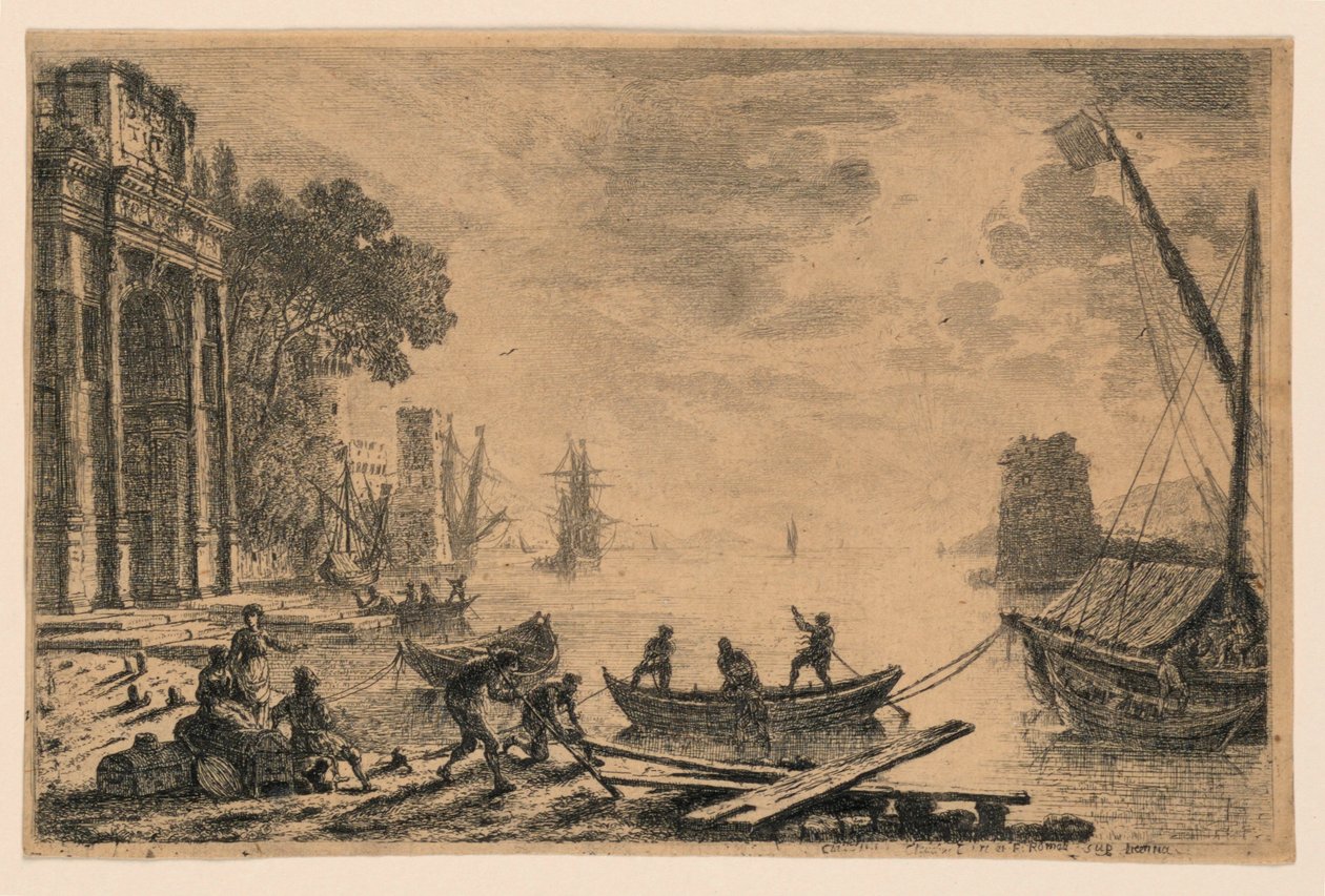 Hafenszene von Claude Lorrain