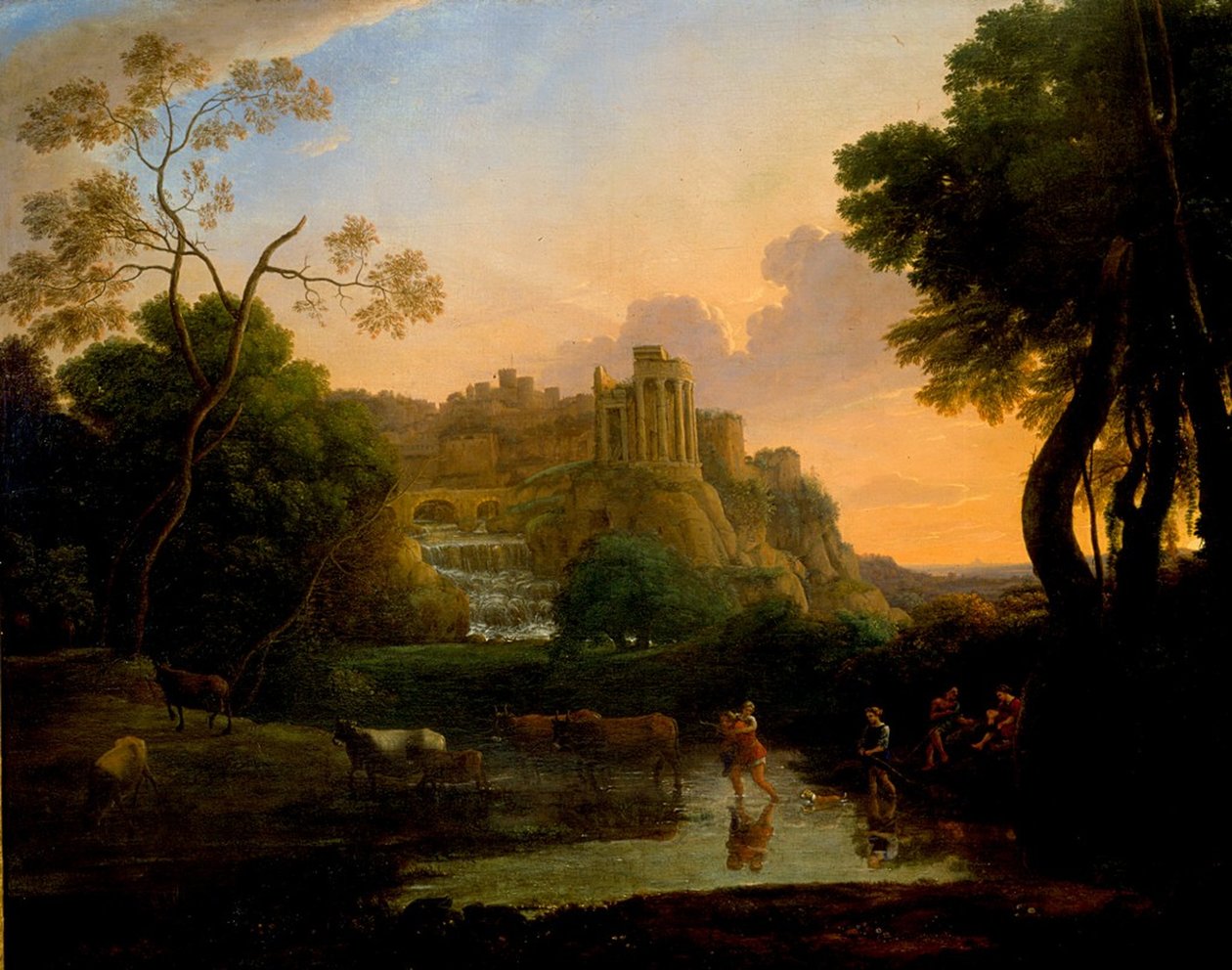 Ideale Ansicht von Tivoli von Claude Lorrain