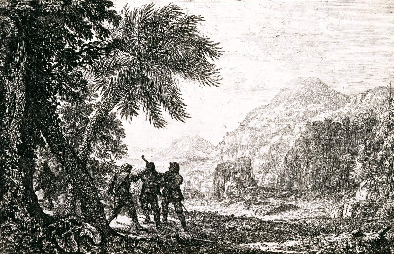 Landschaft mit Räubern von Claude Lorrain