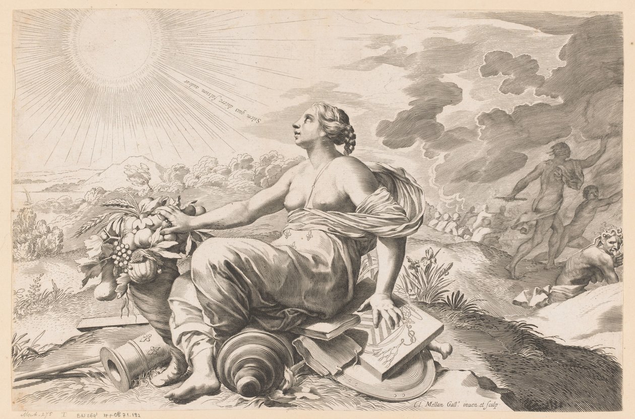 Allegorie auf den Frieden von Claude Mellan
