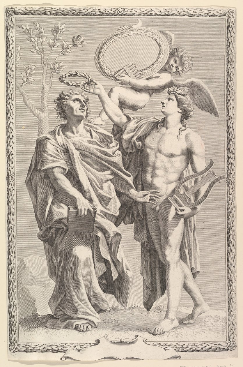 Frontispiz: Virgil, Publii Virgilii Maronis Opera, 1641 von Claude Mellan