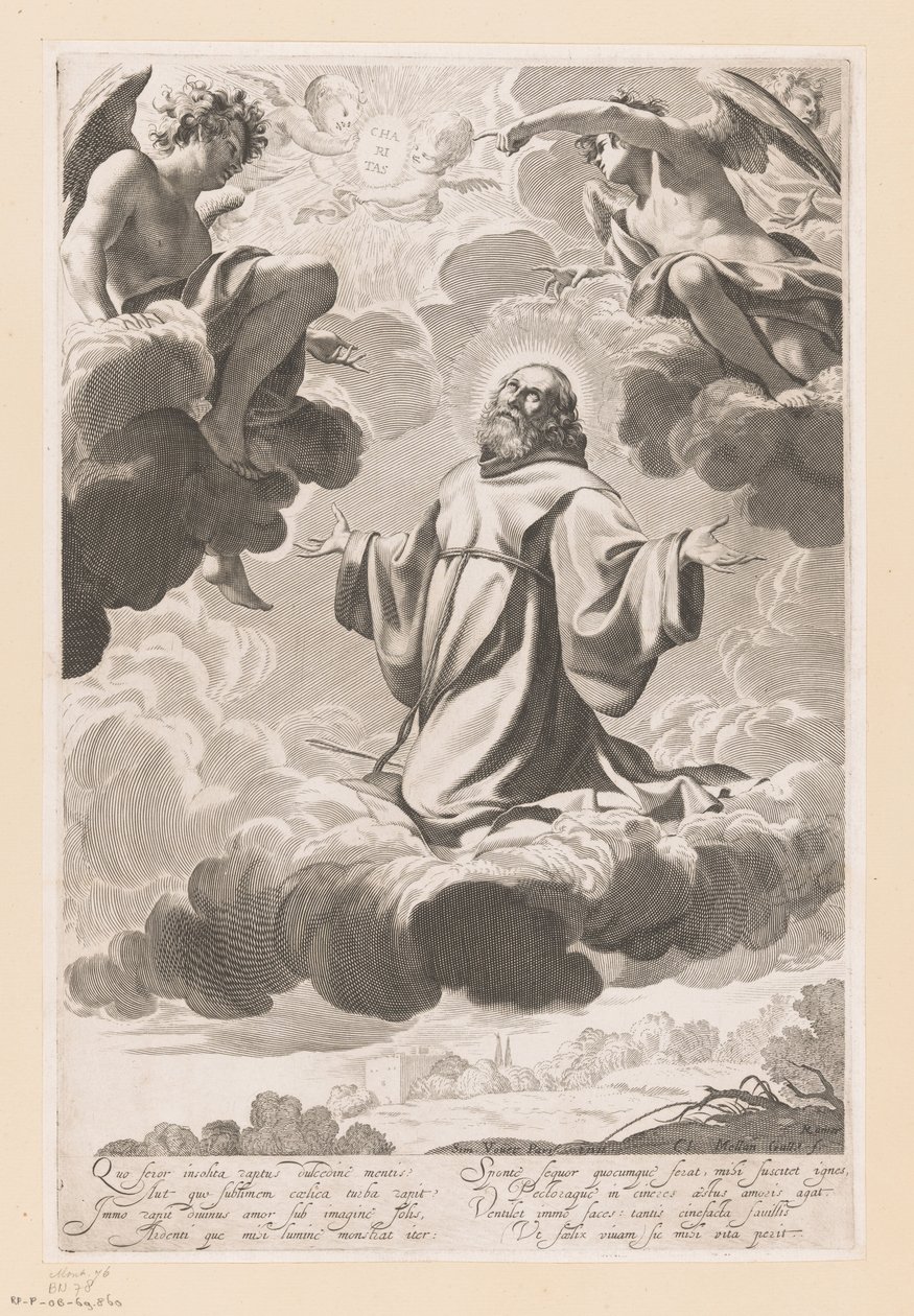 Hl. Franziskus von Paola in Ekstase von Claude Mellan