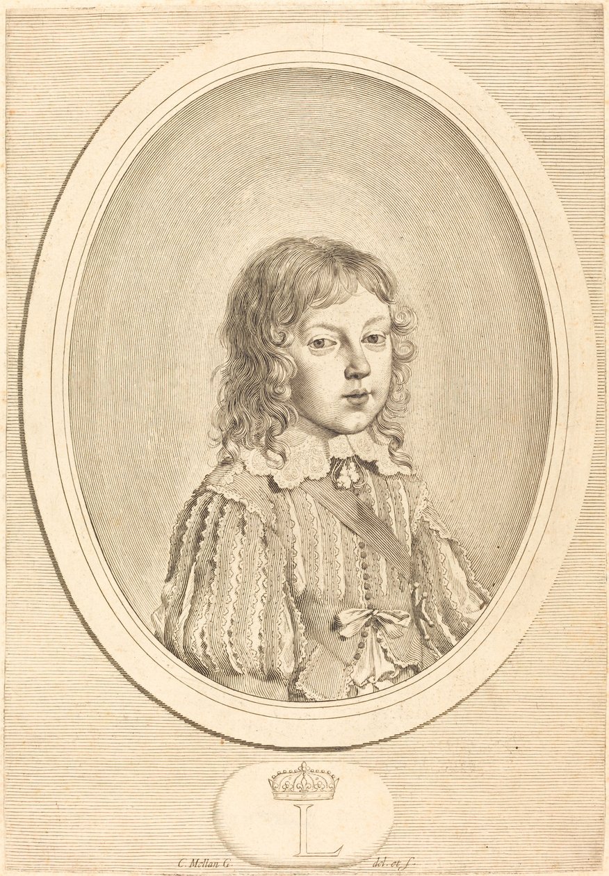 Ludwig XIV. als Junge von Claude Mellan