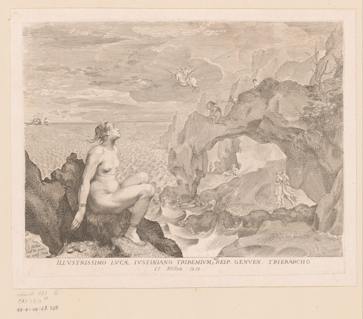 Perseus befreit Andromeda von Claude Mellan