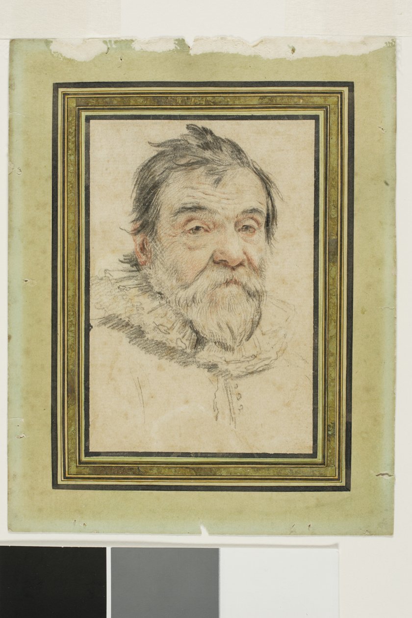 Porträt eines bärtigen alten Mannes von Claude Mellan