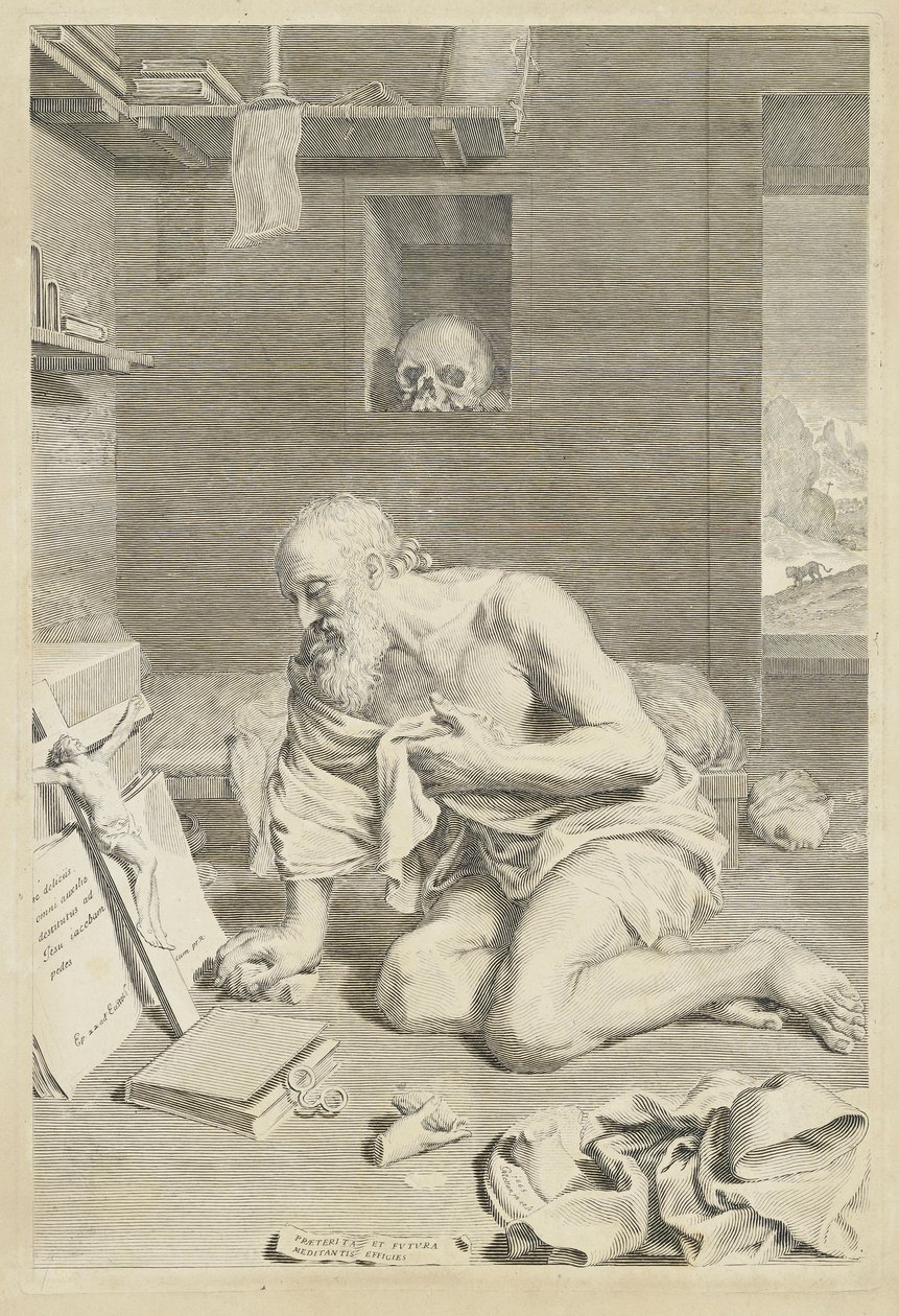 Heiliger Hieronymus von Claude Mellan