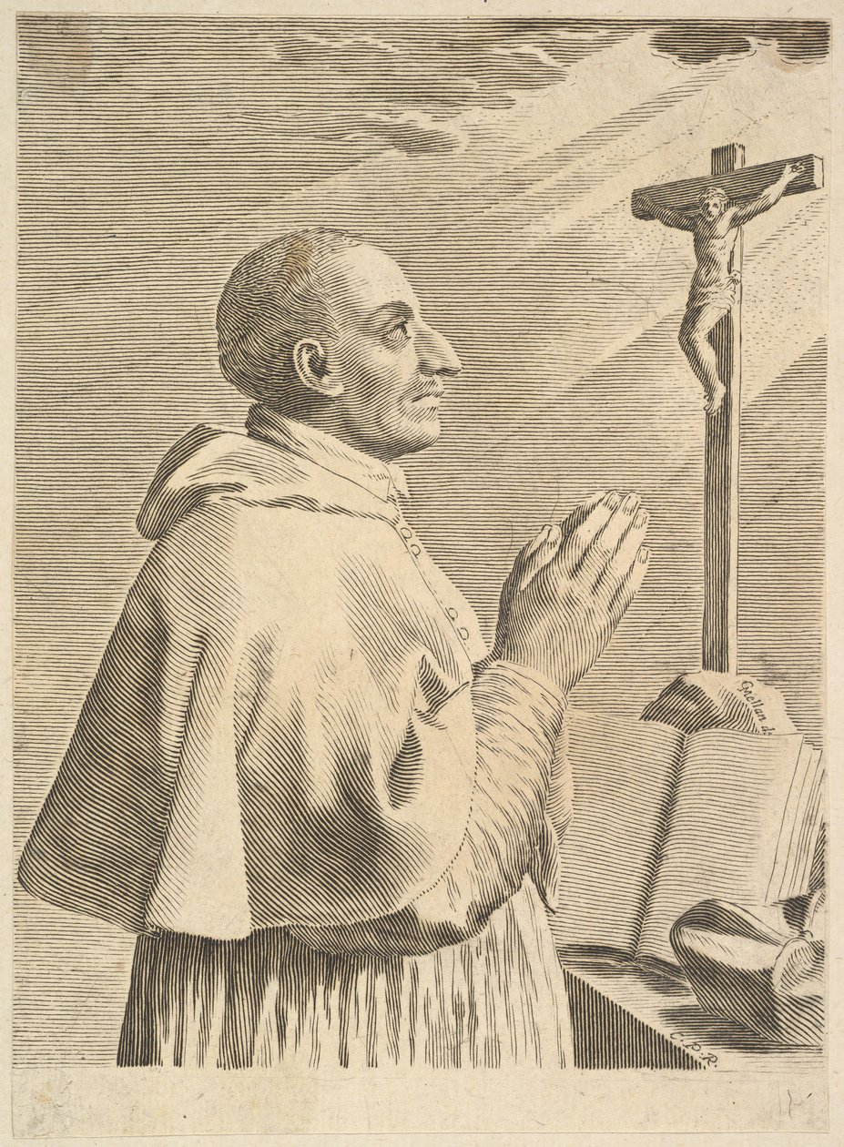 Heiliger Karl Borromäus von Claude Mellan