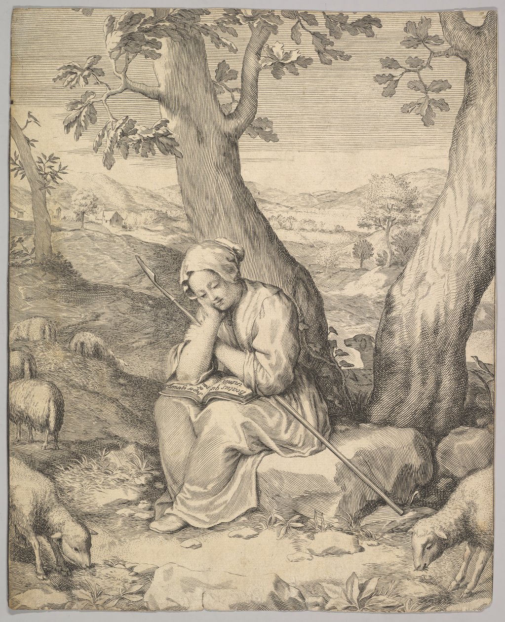 Heilige Genoveva von Claude Mellan