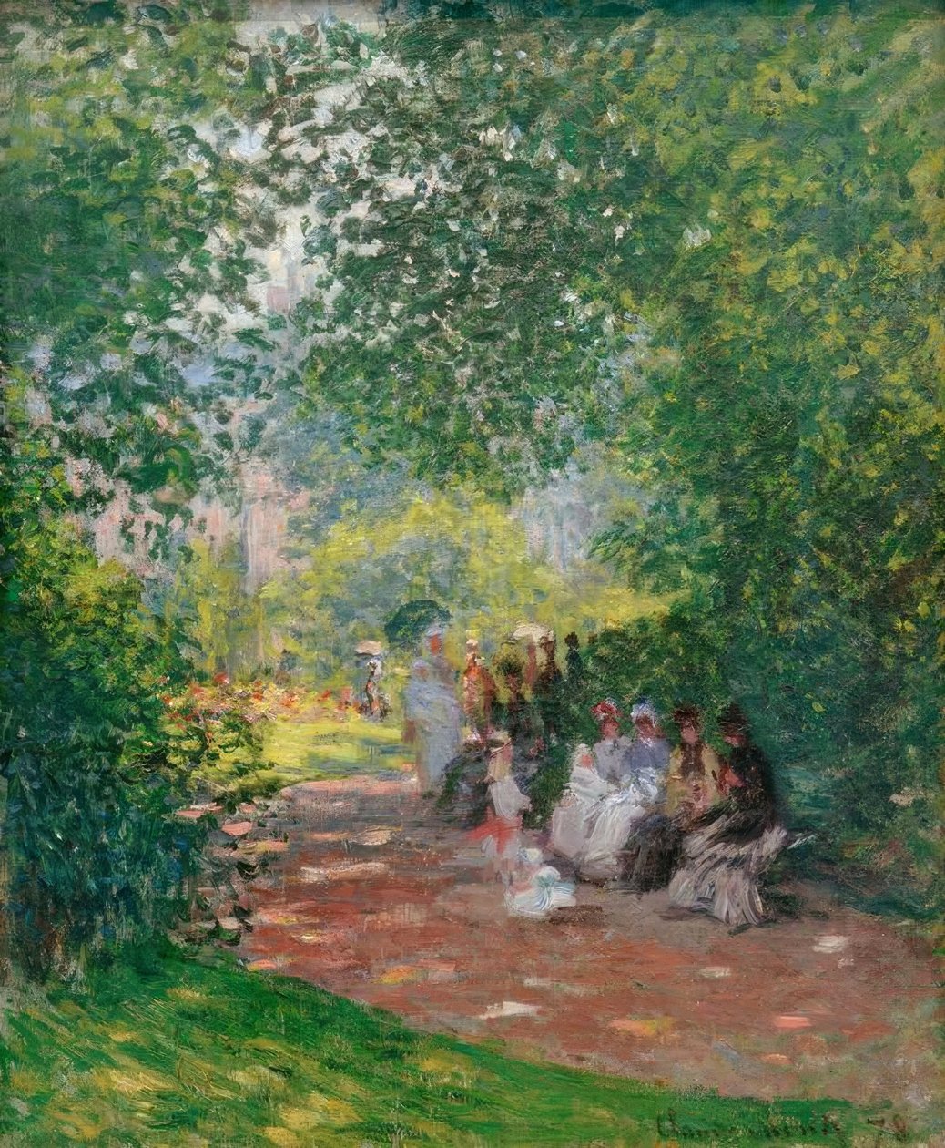 Im Parc Monceau von Claude Monet