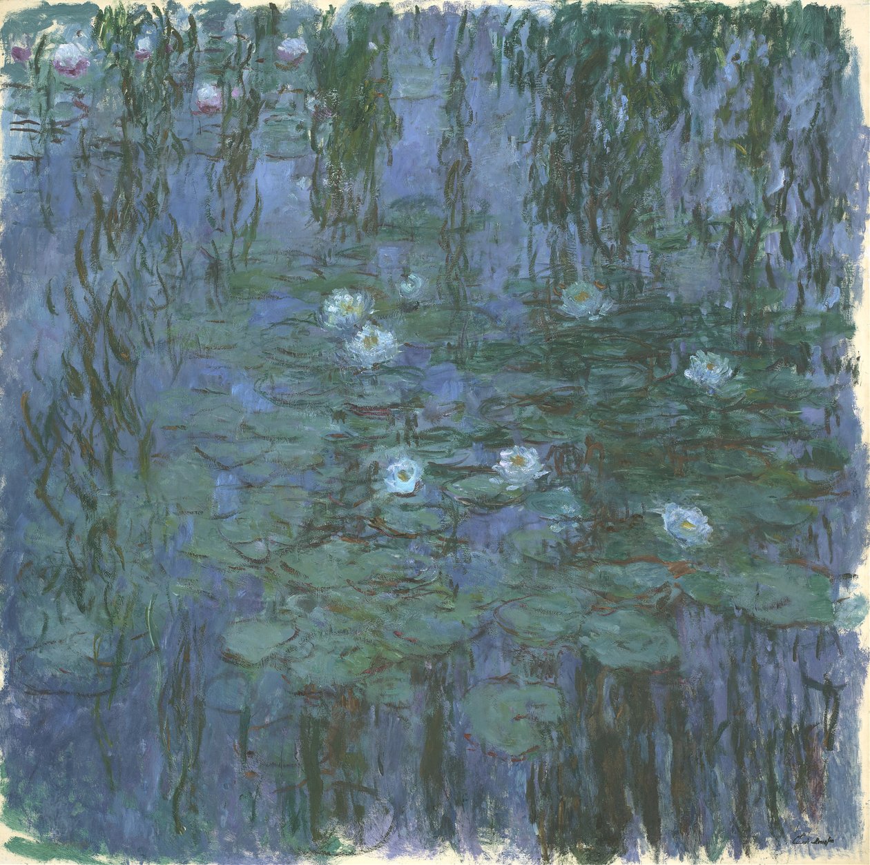 Blaue Seerosen von Claude Monet