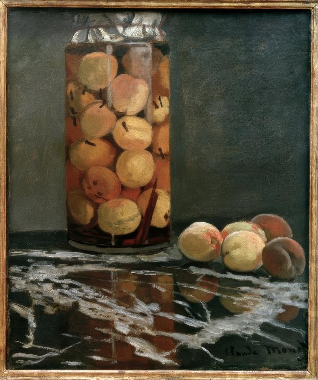 Pfirsichglas von Claude Monet