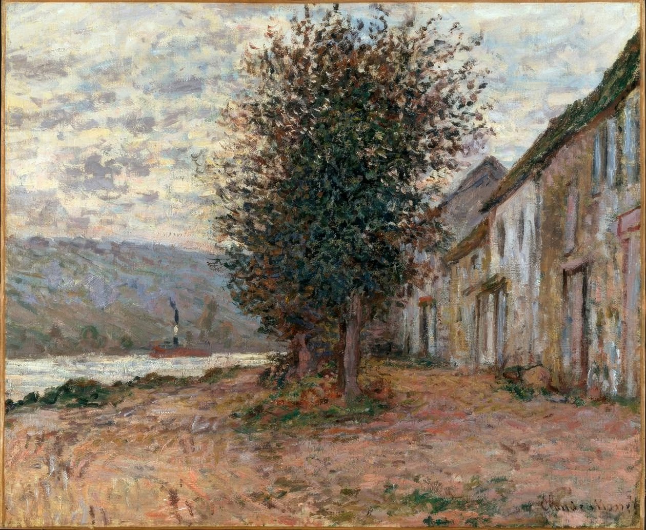 Ufer der Seine in Lavacourt von Claude Monet