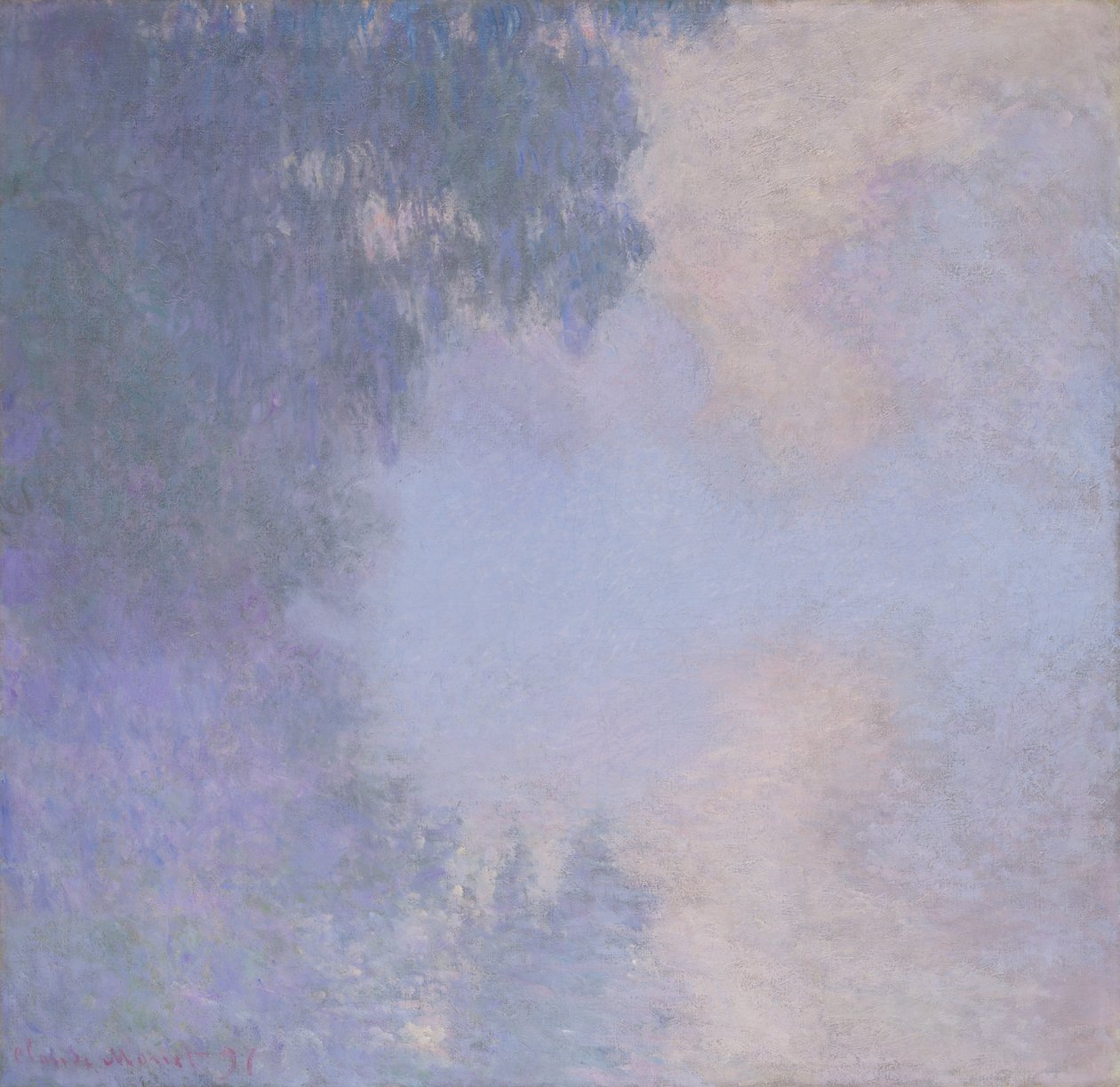 Zweig der Seine in der Nähe von Giverny (Nebel) von Claude Monet