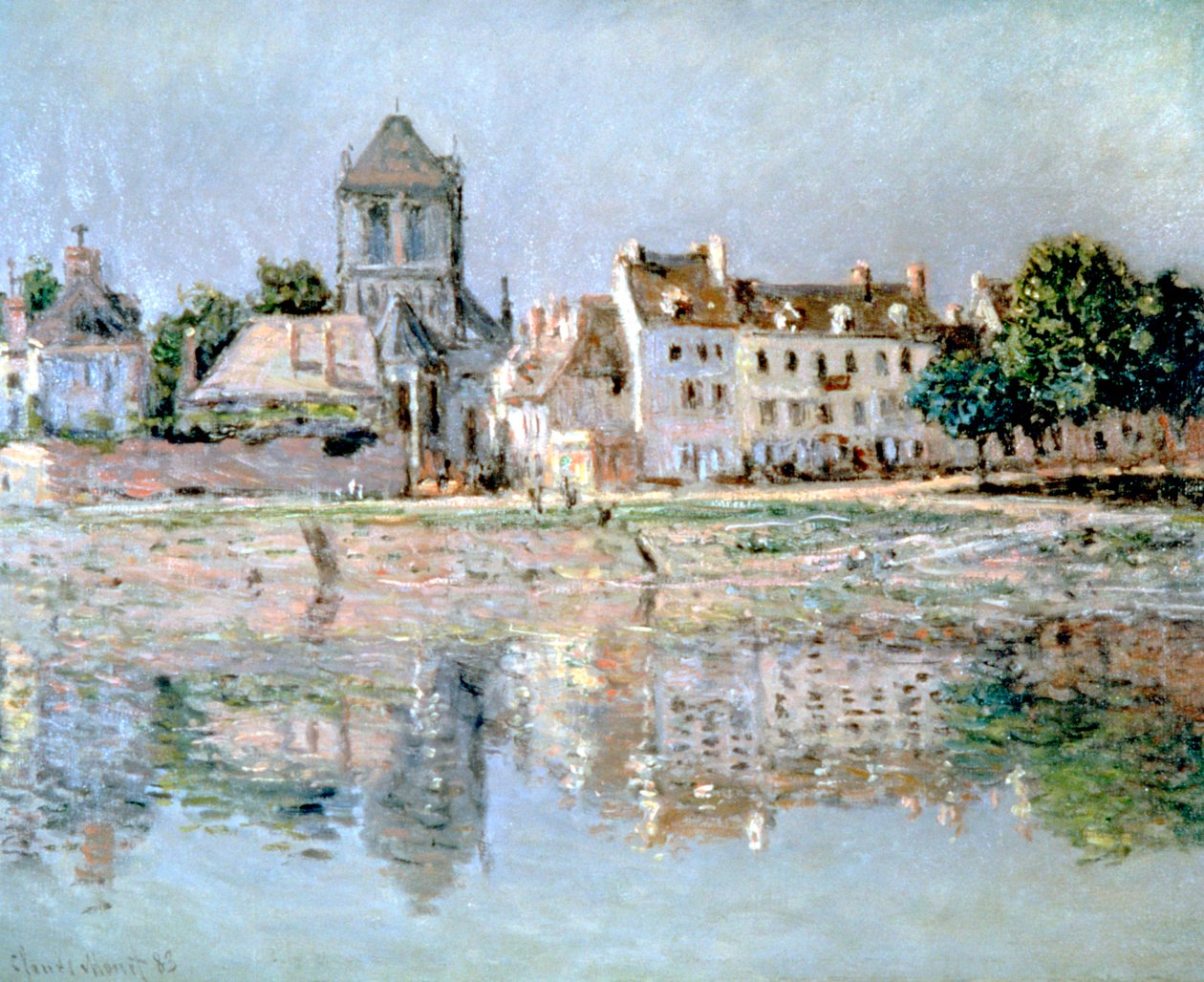 Am Fluss bei Vernon, 1883 von Claude Monet