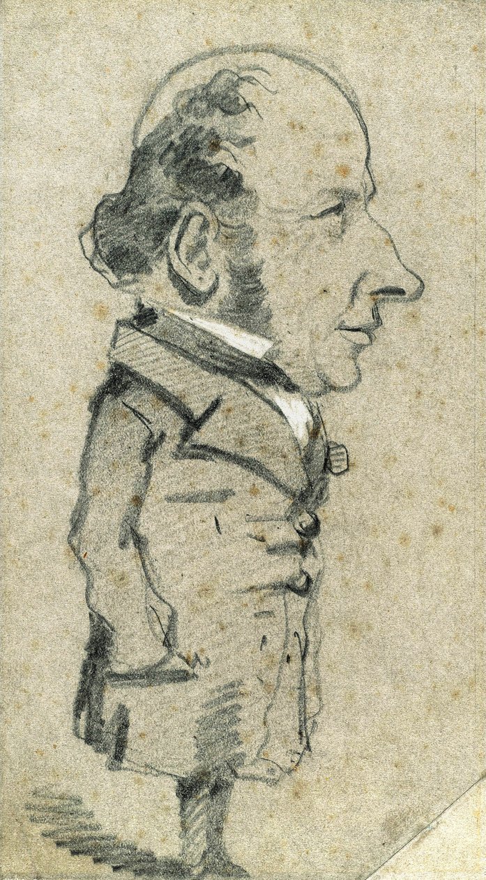 Karikatur von Eugène Marcel von Claude Monet