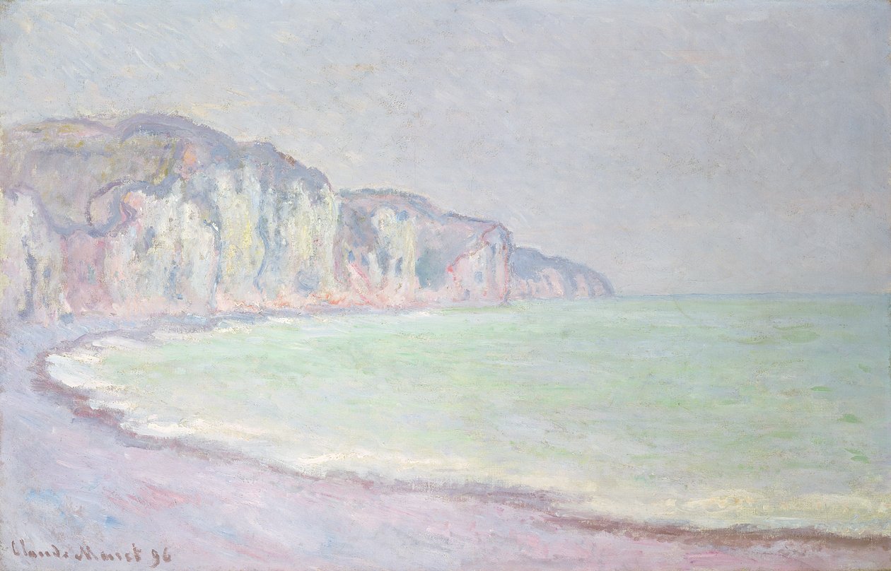 Klippen bei Pourville, 1896 von Claude Monet