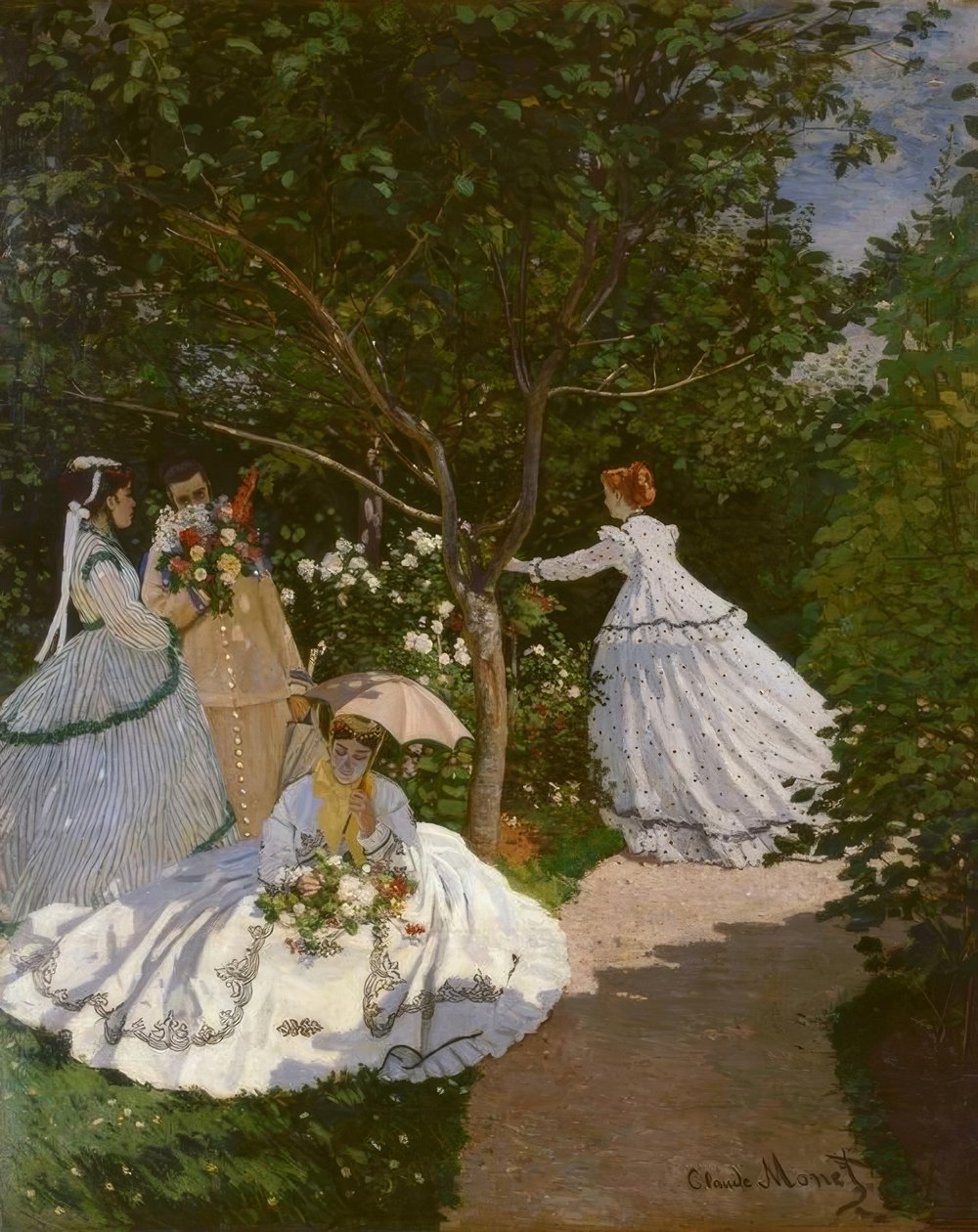 Frauen im Garten von Claude Monet