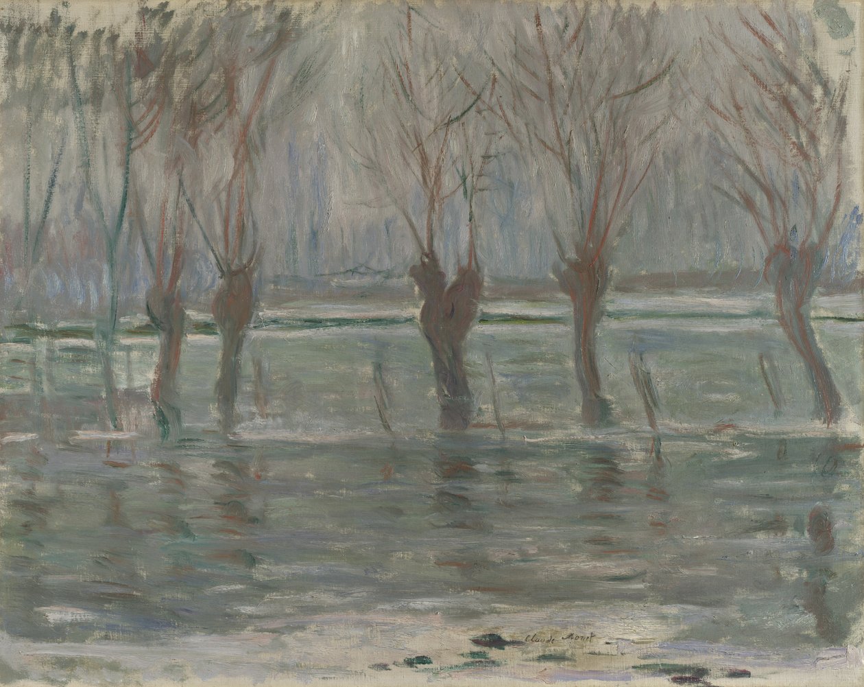 Hochwasser, 1896 von Claude Monet