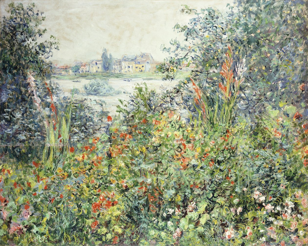 Blumen in Vetheuil, 1881 von Claude Monet