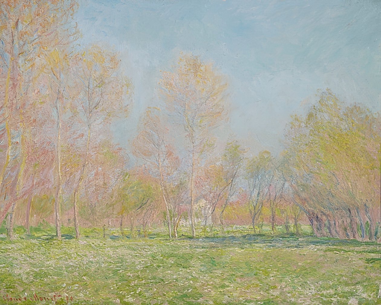 Frühling in Giverny von Claude Monet