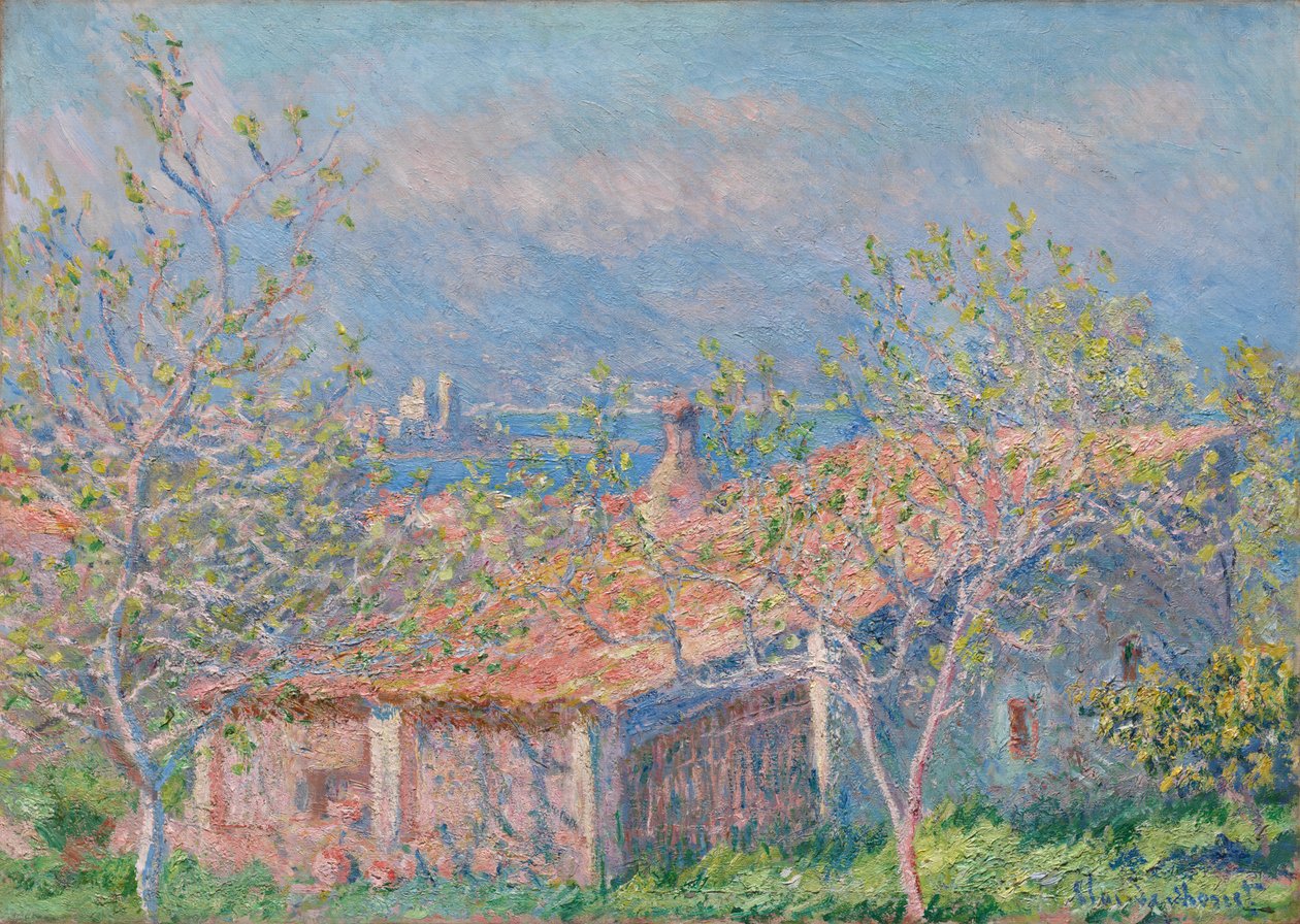 Das Gärtnerhaus in Antibes von Claude Monet