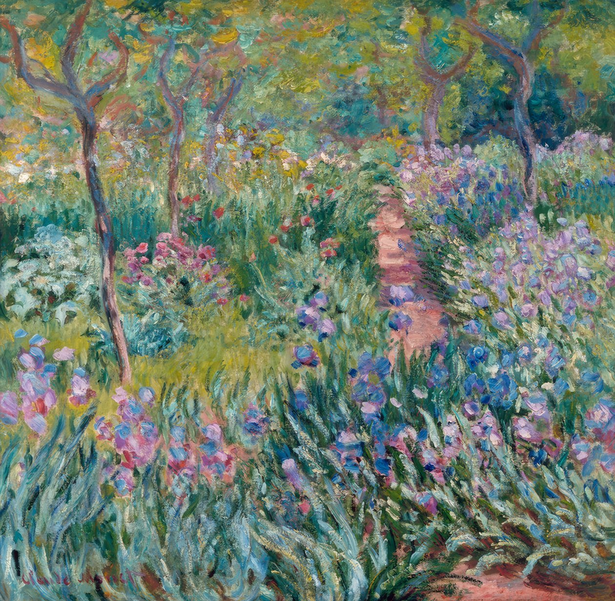 Der Frühling, Giverny von Claude Monet