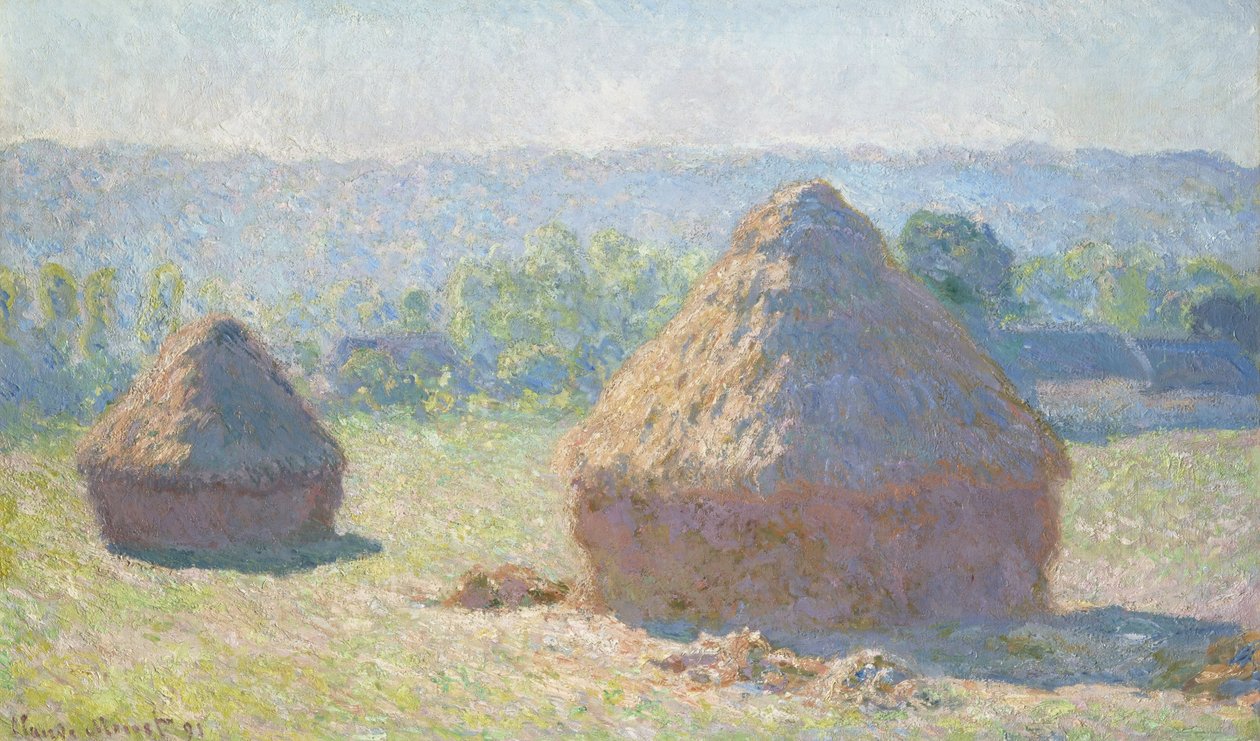 Heuhaufen in der Abendsonne, 1891 von Claude Monet