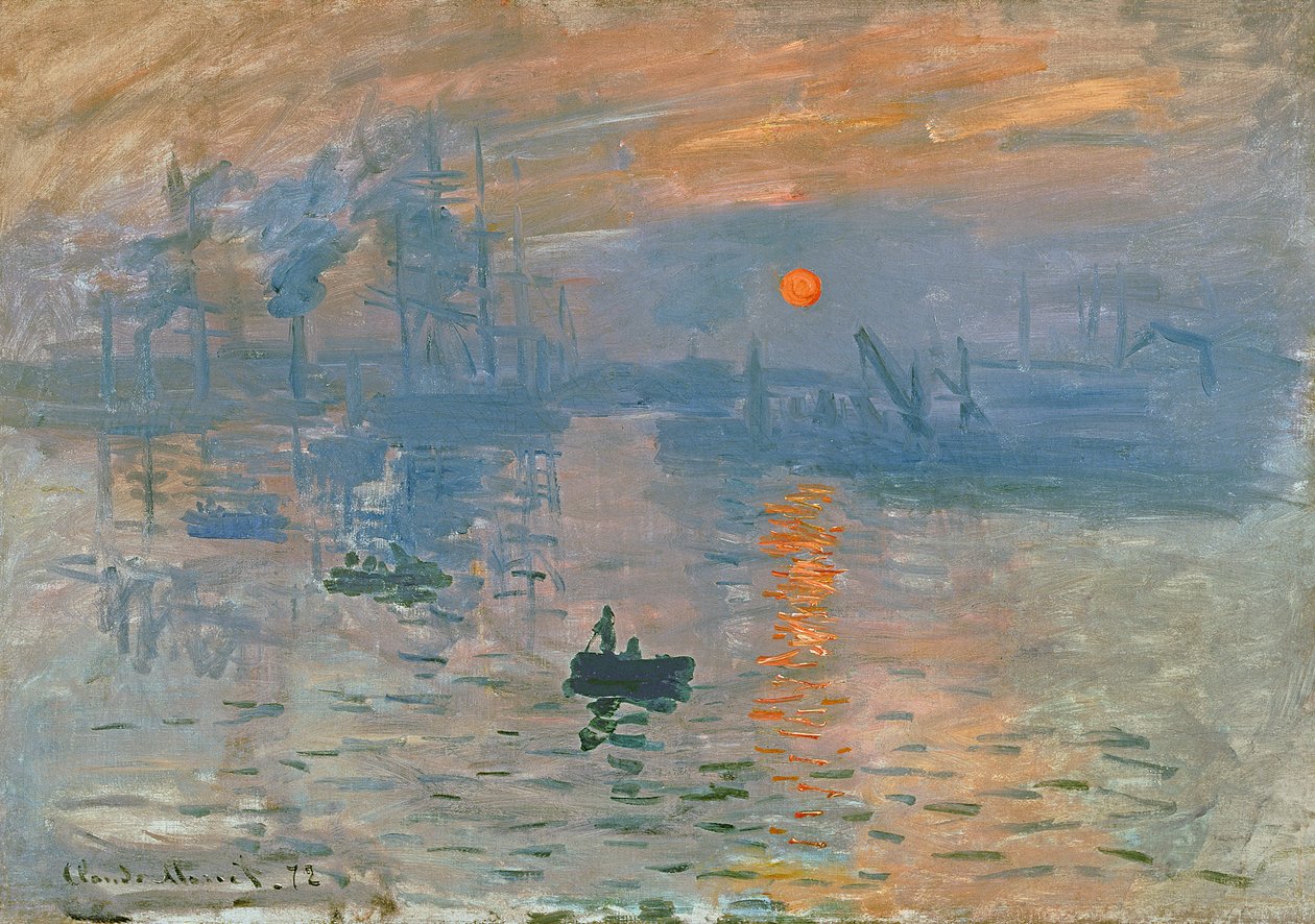 Impression, Sonnenaufgang Impression, soleil levant, 1872 von Claude Monet