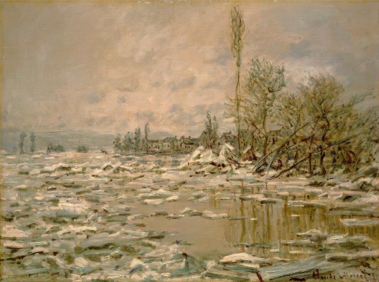 Der Zusammenbruch, graues Wetter von Claude Monet