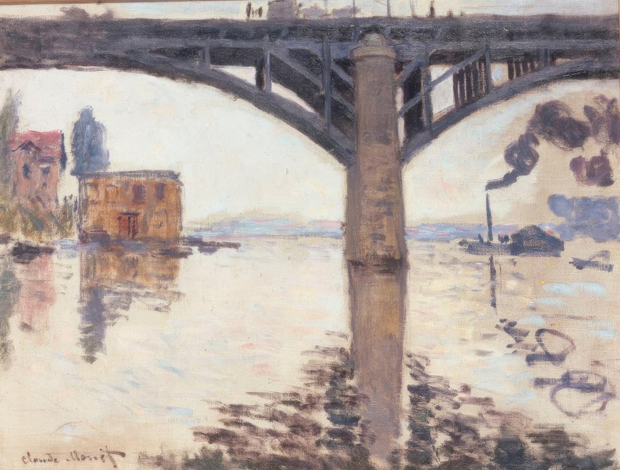 Die Straßenbrücke von Argenteuil von Claude Monet