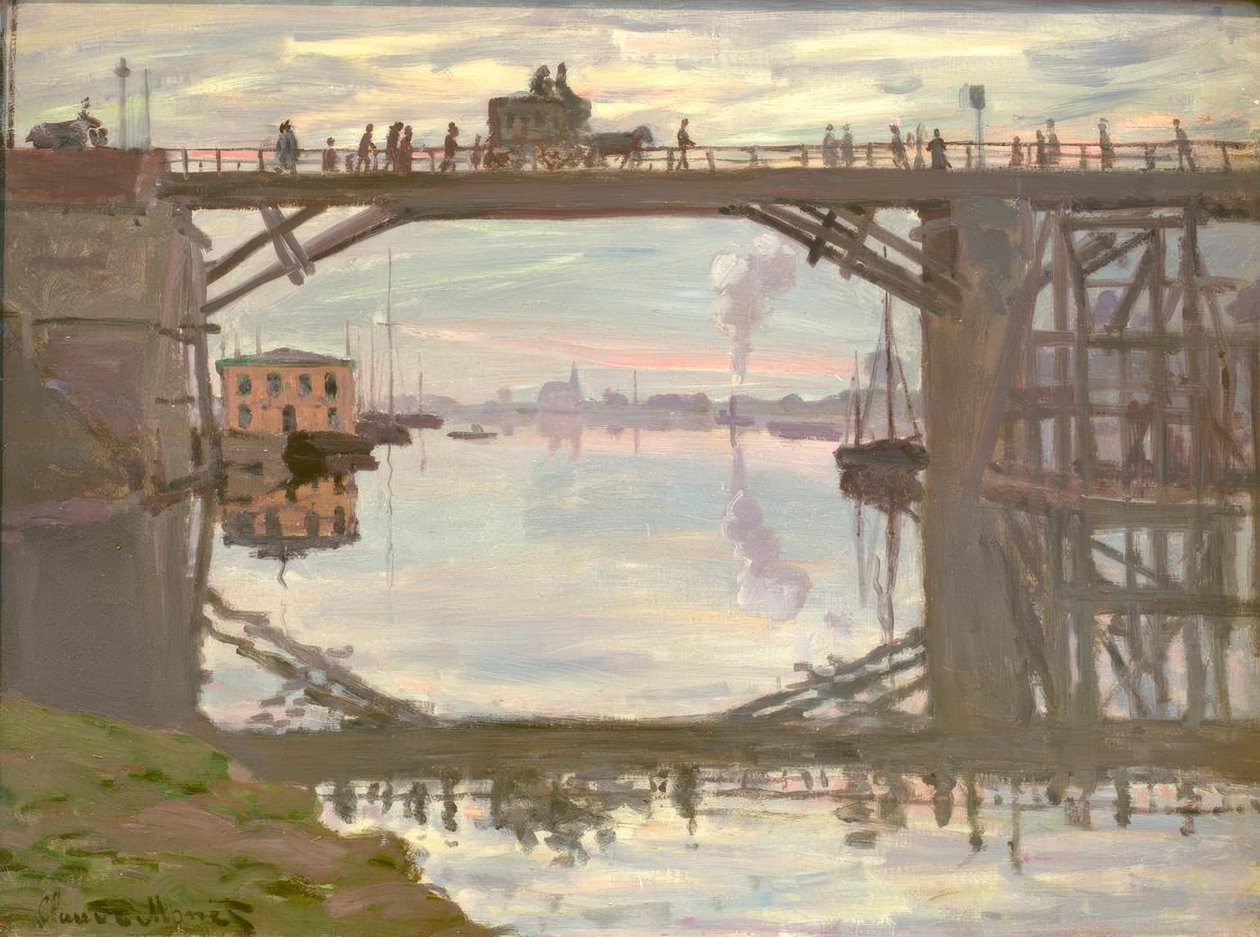 Die Holzbrücke von Claude Monet