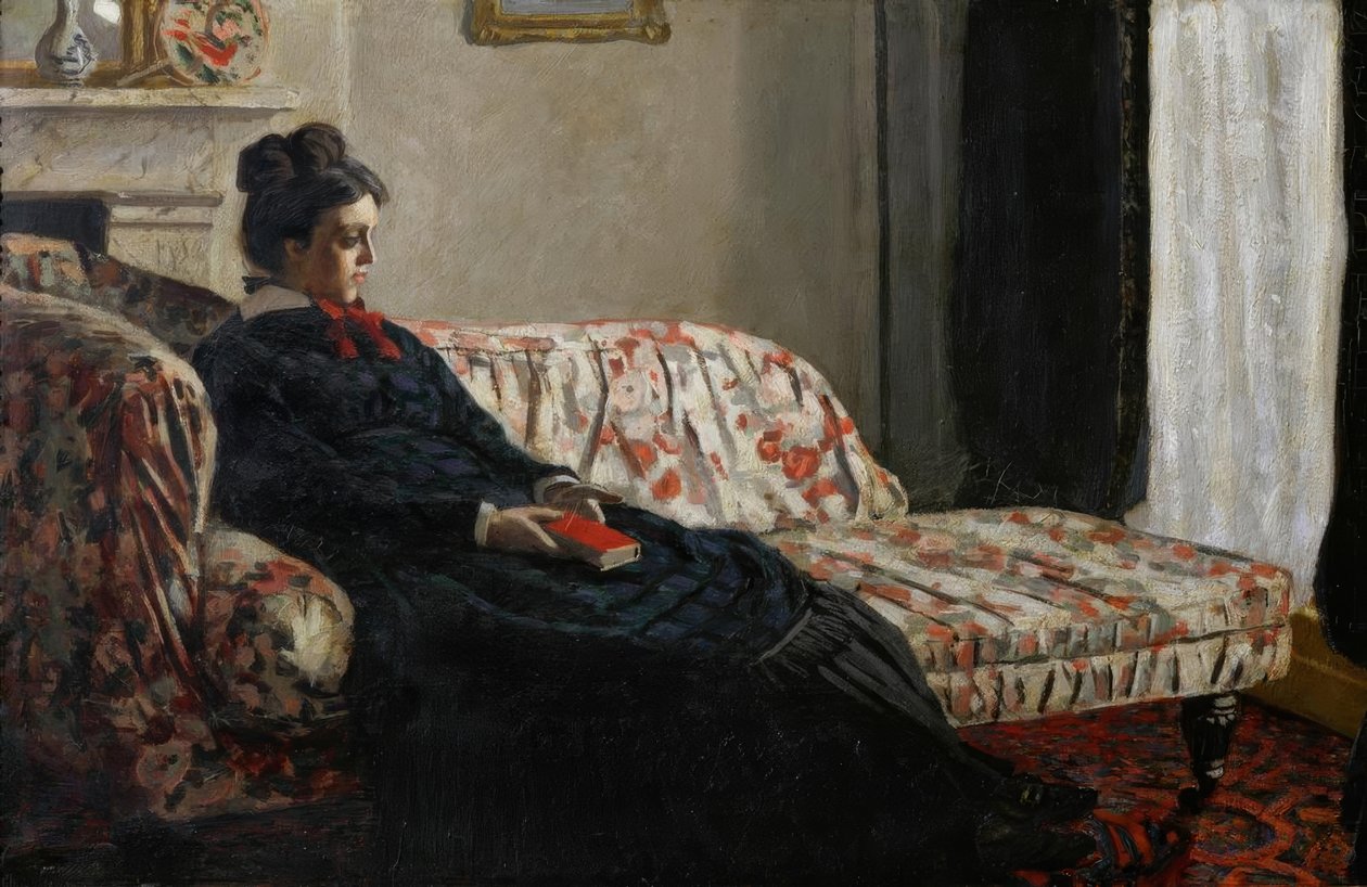 Meditation. Madame Monet auf dem Sofa von Claude Monet