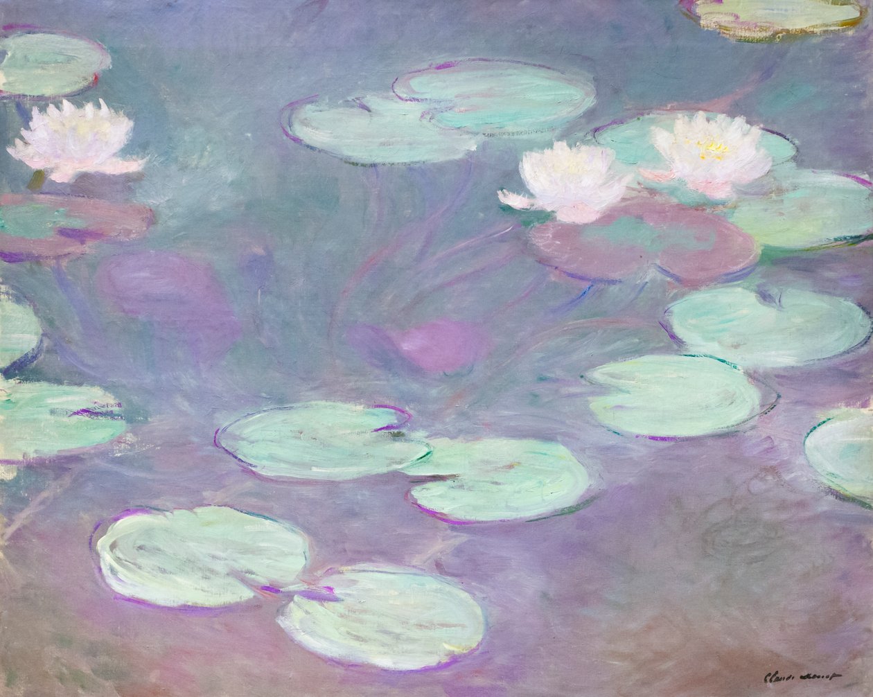 Rosa Seerosen, Claude Monet von Claude Monet