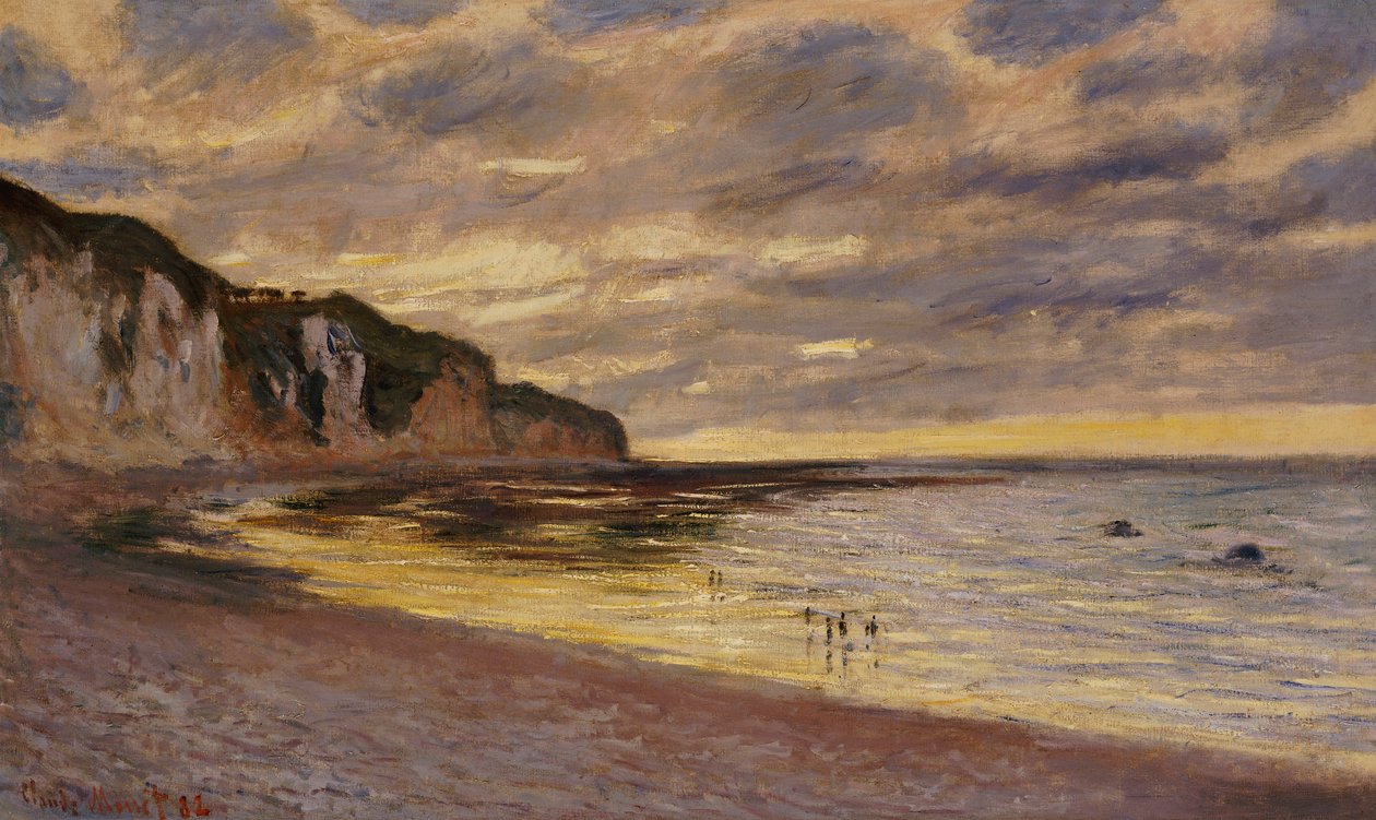 Pointe De Lailly, Ebbe, 1882 von Claude Monet